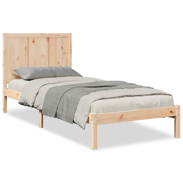 vidaXL Extra Long Bed Frame without Mattress 90x210 cm Solid Wood