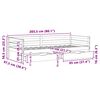 vidaXL Daybed with Drawers without Mattress 90x200 cm Solid Wood