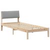 vidaXL Bed frame Brown and light grey 80 x 200 cm Solid pine wood
