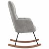 vidaXL Rocking Chair Light Grey Velvet