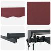 vidaXL Retractable Awning Burgundy 400 x 300 cm Polyester and Metal
