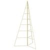 vidaXL Metal Christmas Tree KUOPIO 140 cm Steel Gold