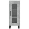 vidaXL Highboard Concrete Grey 34.5x34x180 cm Engineered Wood