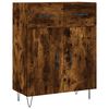 vidaXL Sideboard Smoked Oak 69.5x34x90 cm Engineered Wood