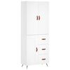vidaXL Highboard White 69.5x34x180 cm Engineered Wood