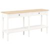 vidaXL Table with Drawer White Wood