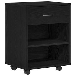vidaXL Storage Cabinet Black Oak 46 x 36 x 59 cm Engineered Wood
