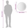vidaXL LED Bathroom Mirror 60 cm Round