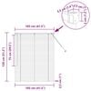 vidaXL Venetian Blinds Height Adjustable White 130 x 105 cm Aluminium