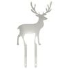 vidaXL Garden Stake 23 x 12 cm Stainless Steel Silver