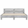 vidaXL Bed Frame without Mattress Concrete Grey 200x200 cm