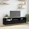 vidaXL TV Cabinet Black Oak 150 x 30 x 45 cm Engineered Wood