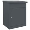 vidaXL Parcel Drop Box with Storage Anthracite 47.5 x 38 x 59 cm Steel