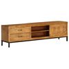 vidaXL TV Cabinet Solid Mango Wood 140x30x40 cm