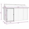 vidaXL Bird Cage Anthracite 215 x 112 x 141 cm Galvanised steel