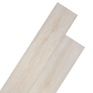 vidaXL Self-adhesive PVC Flooring Planks Oak Classic White