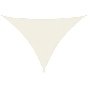 vidaXL Sunshade Sail Oxford Fabric Triangular 5x7x7 m Cream