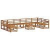 vidaXL Outdoor Sofa Set 11 pcs Natural Solid Acacia Wood