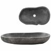 vidaXL Wash Basin River Stone Oval 60-70 cm