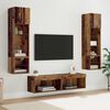 vidaXL TV Wall Unit Wall-mounted 6 pcs Old Wood Engineered Wood