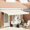 vidaXL Retractable Awning Cream 350 x 200 cm Polyester and Metal