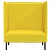 vidaXL Highback Sofa Light yellow 109 x 56 x 121 cm Fabric