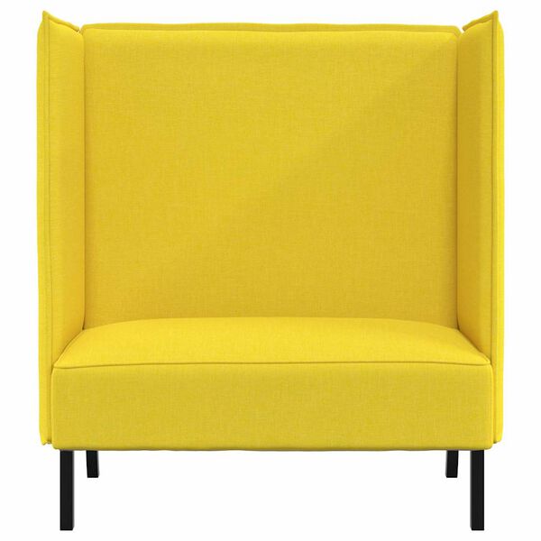 vidaXL Highback Sofa Light yellow 109 x 56 x 121 cm Fabric