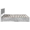 vidaXL Bed Frame Concrete Grey 180 x 200 cm Engineered Wood
