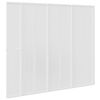 Shower Bath Screen Wall 140 x 168 cm 7 Panels Foldable with Towel Rack