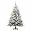 vidaXL Artificial Pre-lit Christmas Tree with Ball Set Green 150 cm
