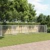 vidaXL Dog Cage with Doors Grey 12x2x1.5 m Galvanised Steel