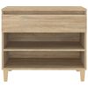 vidaXL Shoe Cabinet Sonoma Oak 70x36x60 cm Engineered Wood