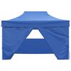 vidaXL Party Tent Folding Blue 291 x 431 x 315 cm Oxford Fabric