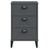 vidaXL Bedside Cabinet VIKEN Anthracite Grey Engineered Wood