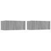 vidaXL 2 Piece TV Cabinet Set Grey Sonoma 80x30x30 cm Engineered Wood