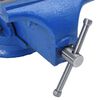 vidaXL Bench Vise Blue 125 mm Cast Iron