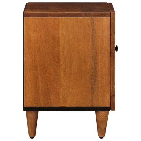 vidaXL Bedside Cabinet 2 pcs Brown 40 x 33 x 46 cm Solid Mango Wood