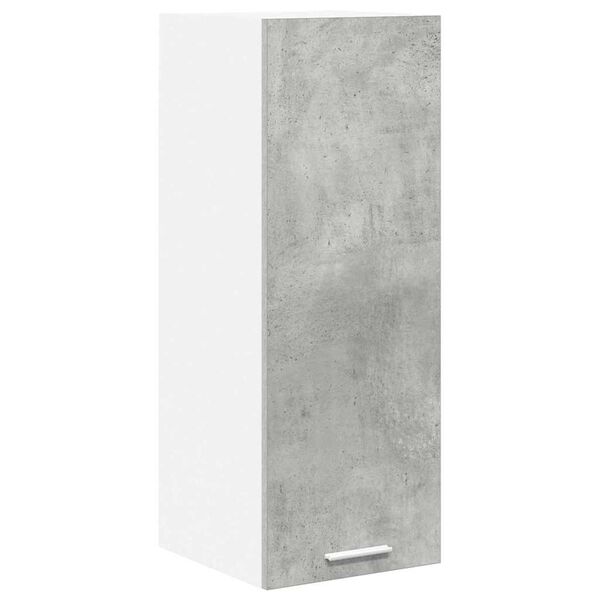 vidaXL Hanging Cabinet Concrete Grey and White 30 x 31 x 80 cm
