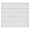 vidaXL CD Cabinet White 100x23x89.5 cm Engineered Wood