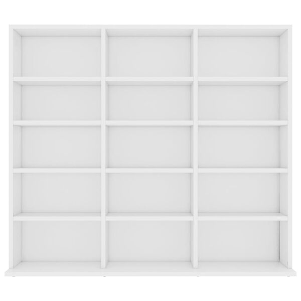 vidaXL CD Cabinet White 100x23x89.5 cm Engineered Wood