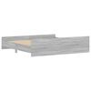 vidaXL Bed Frame without Mattress Grey Sonoma 200x200 cm