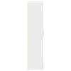 vidaXL Bathroom Cabinet with Roll Holder White 39x22x90 cm