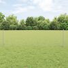 vidaXL Fence with Post Silver 0.6 x 25 m Steel