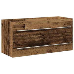 vidaXL Sink cabinet Old Wood 100 x 38.5 x 48 cm Engineered Wood