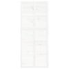 vidaXL Barn Door White 90x1.8x214 cm Solid Wood Pine