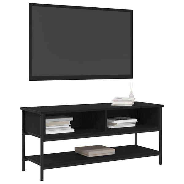 vidaXL TV Cabinet Set Black Oak 100 x 35 x 45 cm Engineered Wood