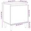 vidaXL Bedside Cabinet Old Wood 40 x 30 x 50 cm Engineered Wood