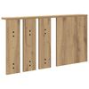 vidaXL Wall-Mounted Coat Rack with Shelf Artisan oak 85 x 10 x 45 cm