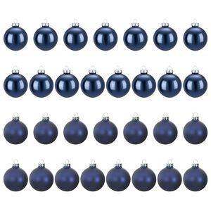 vidaXL Christmas Ball Set 30 pcs Blue 6 cm Polystyrene