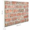 vidaXL 3D Wall Panels with Red Brick Design 10 pcs EPS